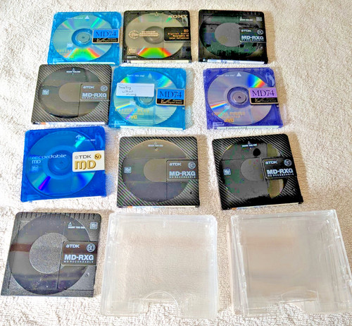 Minidisc recordable x10 bundle - recordable,