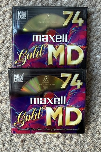 Maxell gold 74mini discs - maxell,