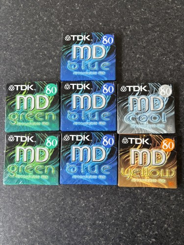 Tdk colour minidiscs - tdk,