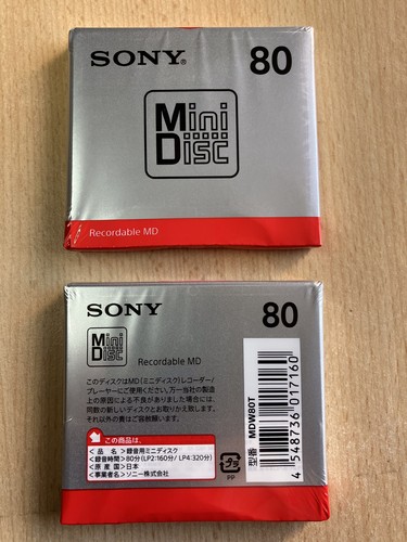 Sony md80 blank minidisc - sony, 80