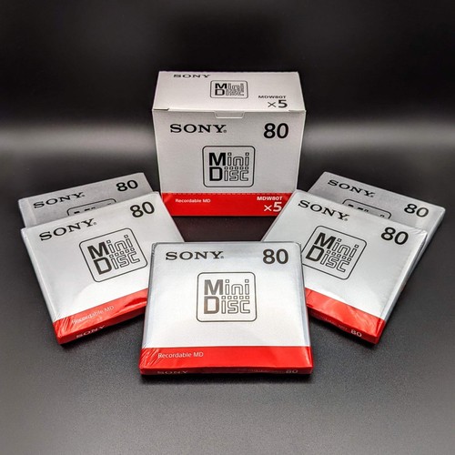 Sony mdw80t blank minidiscs - sony,